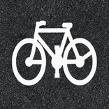 Thermoplast fiets symbool - wegmarkering