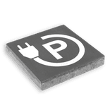 Parkeertegel 400x400x80mm - Aanduiding laadpaal parkeerplaats