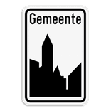 Verkeersbord SB250 F1a - Begin bebouwde kom