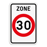 Panneau SB250 F4a - Zone de vitesse 30km/h