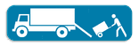 Verkeersbord SB250 G type IV - Enkel laden & lossen