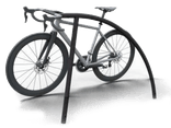 Fahrradbügel Stahl Ø48 mm 1400x850 mm anthrazitgrau