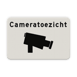 Verkeersbord cameratoezicht - reflecterend