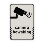 Standaard verkeersbord met camerabewaking