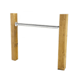 Montageframe houten staanders - lessenaar natuurgebied - 140x140x1500mm