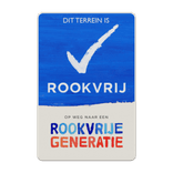 Informatiebord dit terrein is rookvrij - Rookvrije Generatie