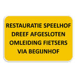 Informatiebord 3:2 reflecterend met je eigen opdruk