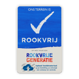Rookvrij terrein - Informatiebord - Op weg naar een Rookvrije generatie - met logo vakantiepark / camping