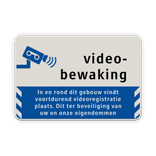 Informatiebord videobewaking BP06 - reflecterend