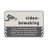 Informatiebord videobewaking BP06 - reflecterend