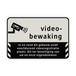 Informatiebord videobewaking BP06 - reflecterend