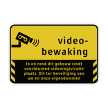 Informatiebord videobewaking BP06 - reflecterend