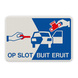 Verkeersbord L207 - Op slot Buit eruit!