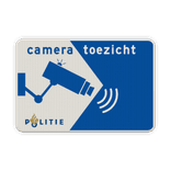 Verkeersbord cameratoezicht politie - reflecterend