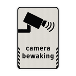 Standaard verkeersbord met camerabewaking