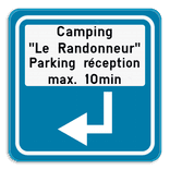 Panneau Touristique – Pictogramme Officiel + Texte Personnalisé