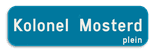 Straatnaambord gepersonaliseerd met extra ondertekst 700x200mm