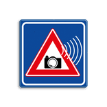 Roodlicht controle camerabewaking verkeersbord