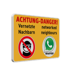 Warnschilder - WhatsApp-Gruppe Vernetzte Nachbarn