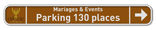 Panneau d'information 1200x150mm réfléchissant avec votre propre impression