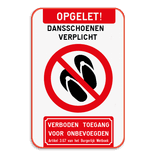Bord Niet betreden verboden toegang artikel 3.67
