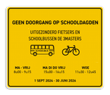Informatiebord 1300x1100 reflecterend met je eigen opdruk