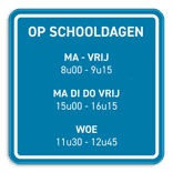 Informatiebord vierkant reflecterend met je eigen opdruk
