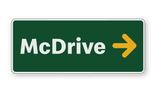 Routebord McDonald's / McDrive - vol reflecterend + pijlrichting