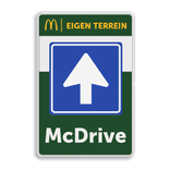 Informatiebord 2-3 McDonald's - Gesloten voor.. + tekstblok