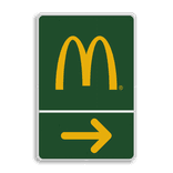 Informatiebord 2-3 McDonald's - Parkeerplaats fietsen