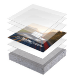 Stoeptegel met opdruk eigen ontwerp - 300x300x60mm met facetrand