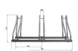 Fahrradständer aus verzinktem Stahl für 3 Fahrräder