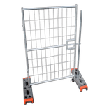 Porte standard pour clôture de chantier avec charnière et verrouillage