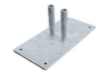 Bouwhek voetplaat staal - 10kg