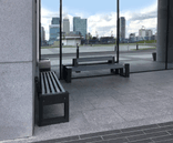 Parkbank met rugleuning - Bicolor - type Canvas 180