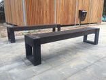 Parkbank met rugleuning - Bicolor - type Canvas 180