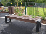 Parkbank - Met/Zonder rugleuning - Type Canvas 180 - Tweekleurig
