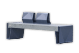 Buiten zitbank type Prisma 120/180 (breed)