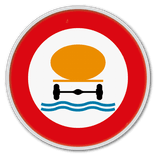 Panneau G2000 - C24c - Accès interdit aux conducteurs de véhicules transportant les marchandises dangereuses de nature à polluer les eaux