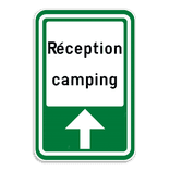 Panneau Directionnel Touristique – Flèche + Texte Personnalisable