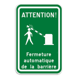 Panneau touristique - Texte + flèche