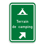 Panneau Touristique avec Flèche – Texte Personnalisable