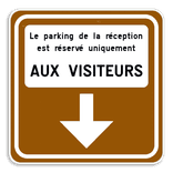 Panneau Touristique Directionnel – Flèche + Texte Personnalisé