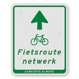 Verwijsbord voor fietsroutenetwerk - 300x380mm