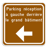 Panneau Touristique Personnalisable – Texte + Flèche Directionnelle