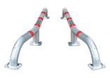 Wieldwinger staal set links/rechts Ø108x2800mm - vloermontage