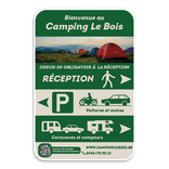 Panneau touristique - Réfléchissant avec votre propre impression
