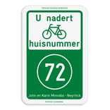 Verkeersbord DOR rechthoek 3:2 reflecterend + eigen ontwerp/opdruk