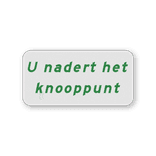 Onderbord voor fietsroute met tekst - 300x150mm