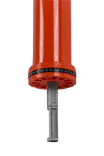Pole Cone Traffic afzetpaal - vast (NSE) - oranje/wit